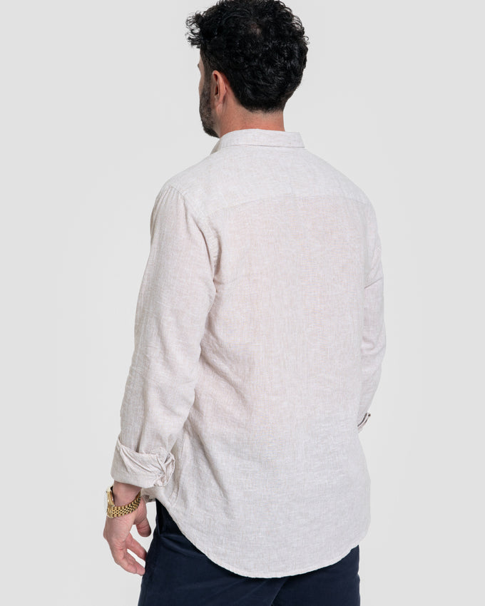 Camisa lino Camel SKU 0.33698