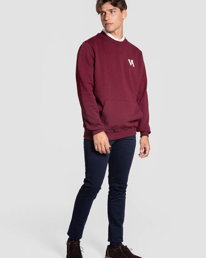 Sudadera de Cuello Redondo con Bolsillo Canguro SKU 0.34844