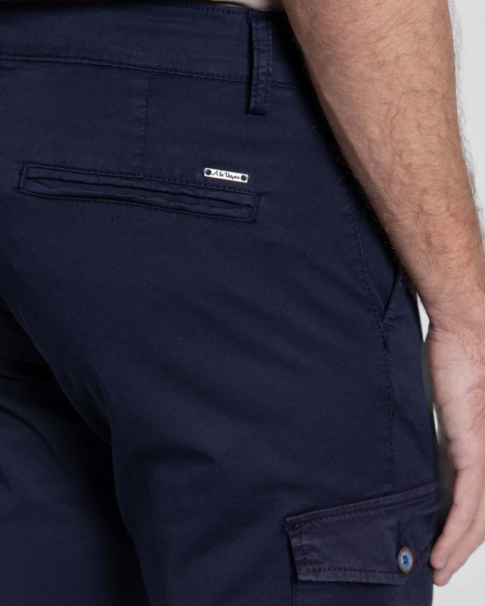 Pantaloni chino cargo blu navy SKU 0.11344