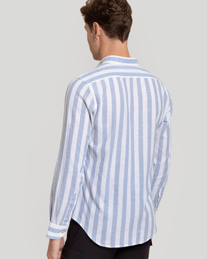 Camisa Raya Lino Celeste SKU 0.28108