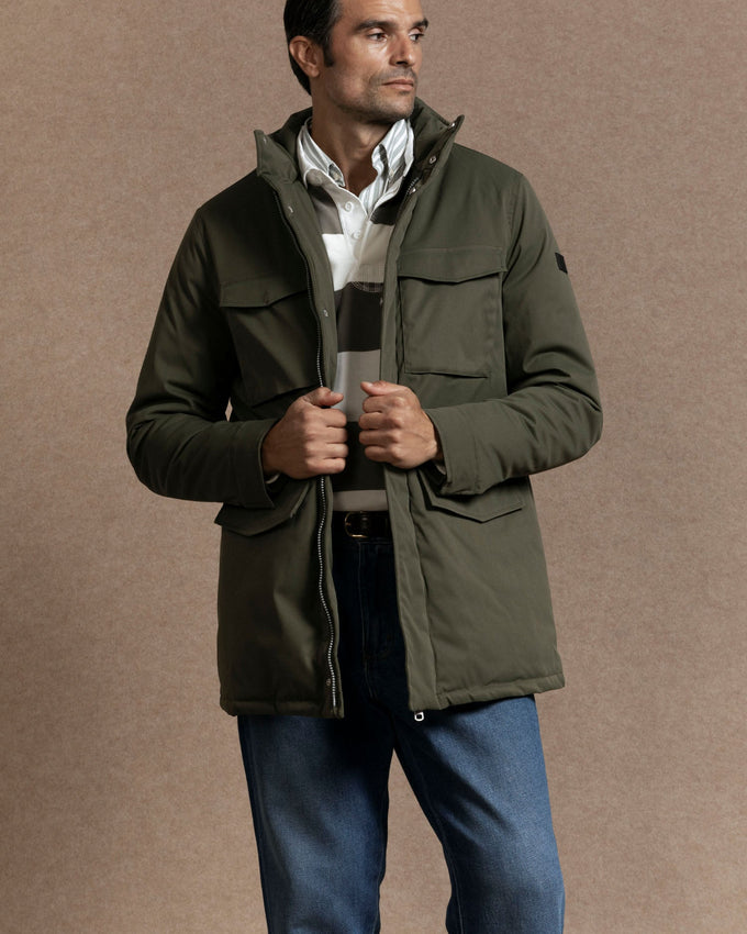 Chaqueton Bolsillos Kaki SKU 0.32454