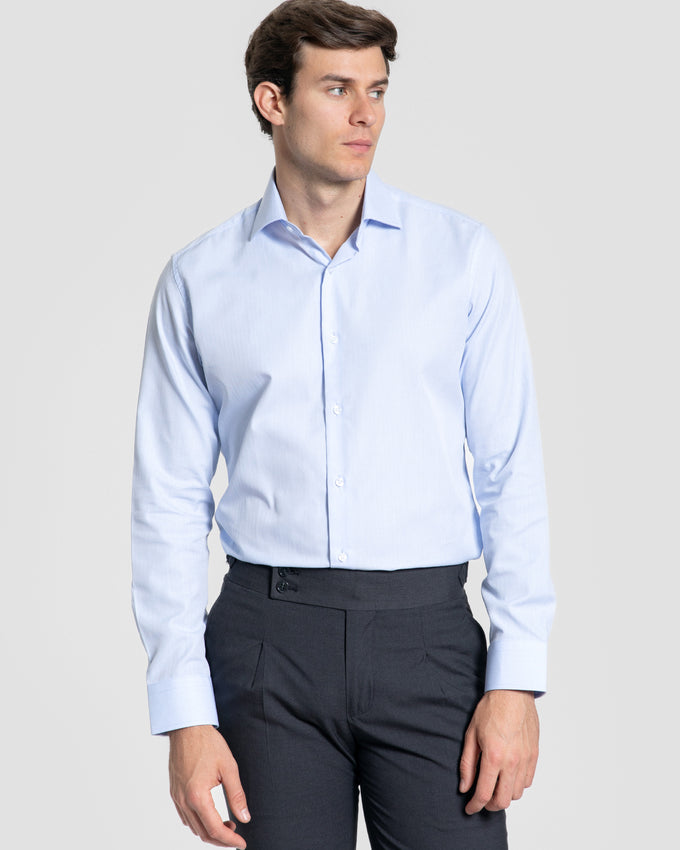 Camisa Vestir Espiga Celeste SKU 0.34055