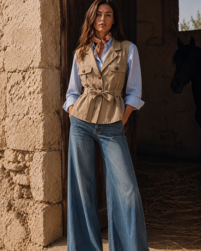 Gilet Péplum Ceinture UGS 0.34250