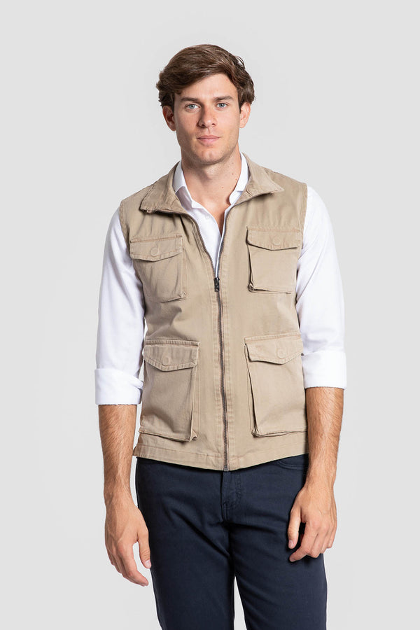 Colete Huelva camel SKU 0.25574