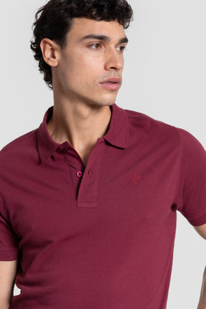 Polo cro escudo Burdeos SKU 0.27365