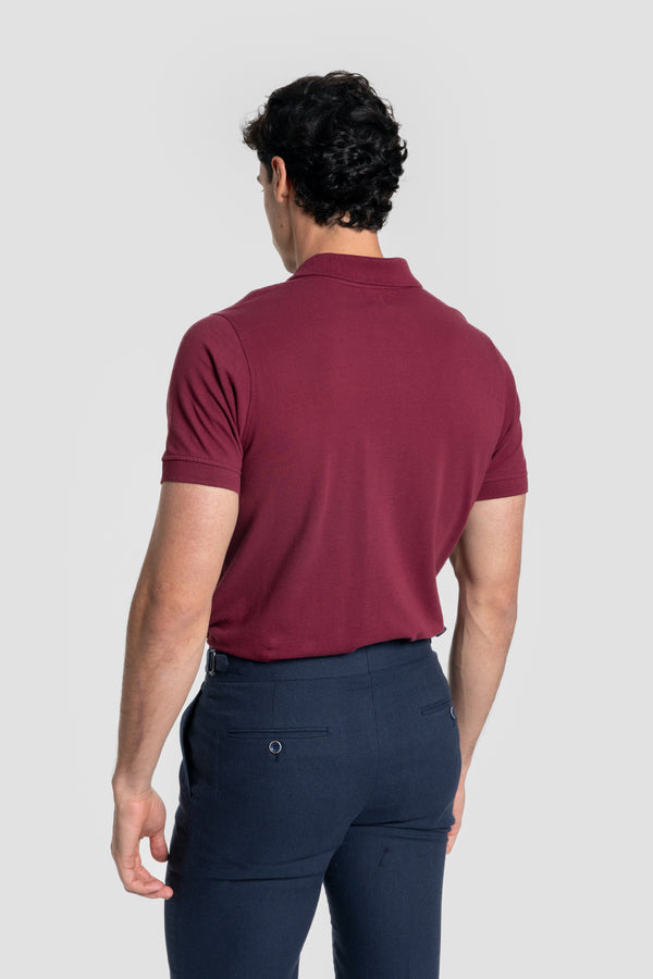 Polo cro escudo Burdeos SKU 0.27365