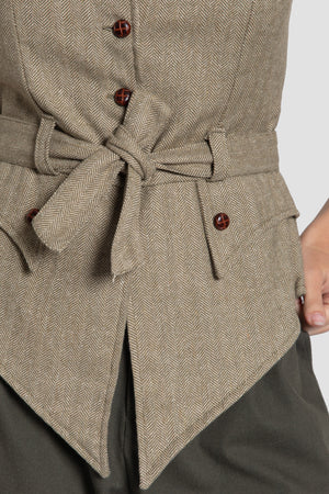 Gilet kaki à chevrons, référence 0.31452