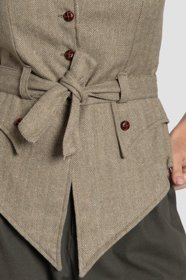 Gilet kaki à chevrons, référence 0.31452