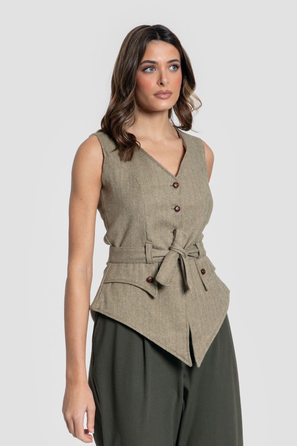 Chaleco Espiga Kaki SKU 0.31452