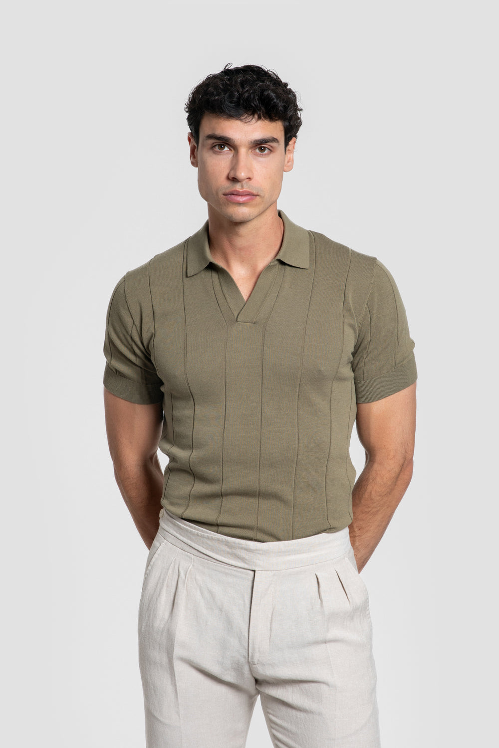 Polo piqué Kaki SKU 0.33871