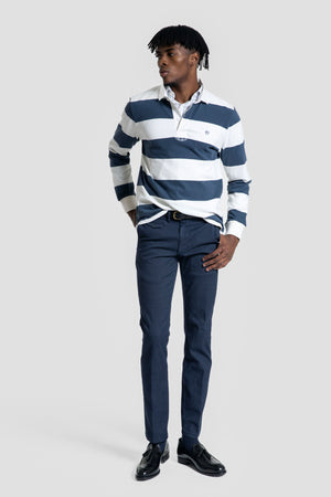 Polo Manga Larga Rayas Índigo - Legado SKU 0.32462