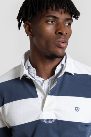 Polo Manga Larga Rayas Índigo - Legado SKU 0.32462