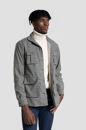 Sobrecamisa cuadros Marrón SKU 0.32676