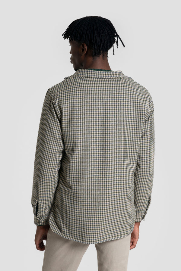 Sobrecamisa cuadros Kaki SKU 0.32676