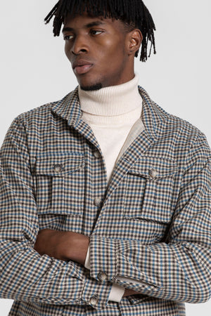 Sobrecamisa cuadros Marrón SKU 0.32676