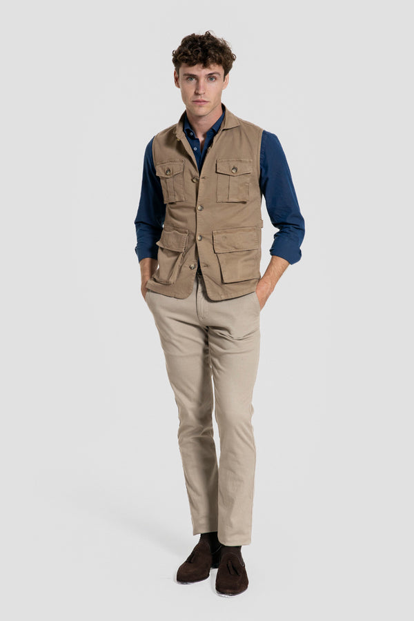 Gilet en coton avec poches Réf. 0.32717