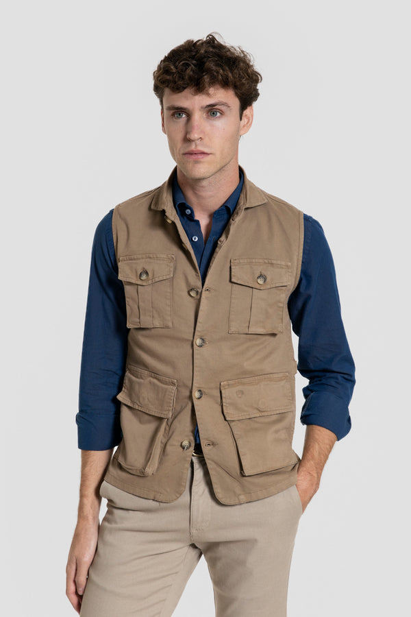 Gilet en coton avec poches Réf. 0.32717