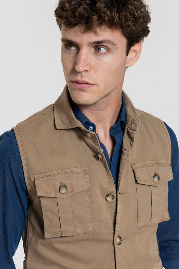 Gilet en coton avec poches Réf. 0.32717