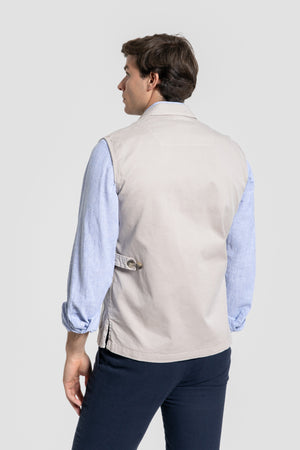 Chaleco Bolsillos Hueso SKU 0.32717
