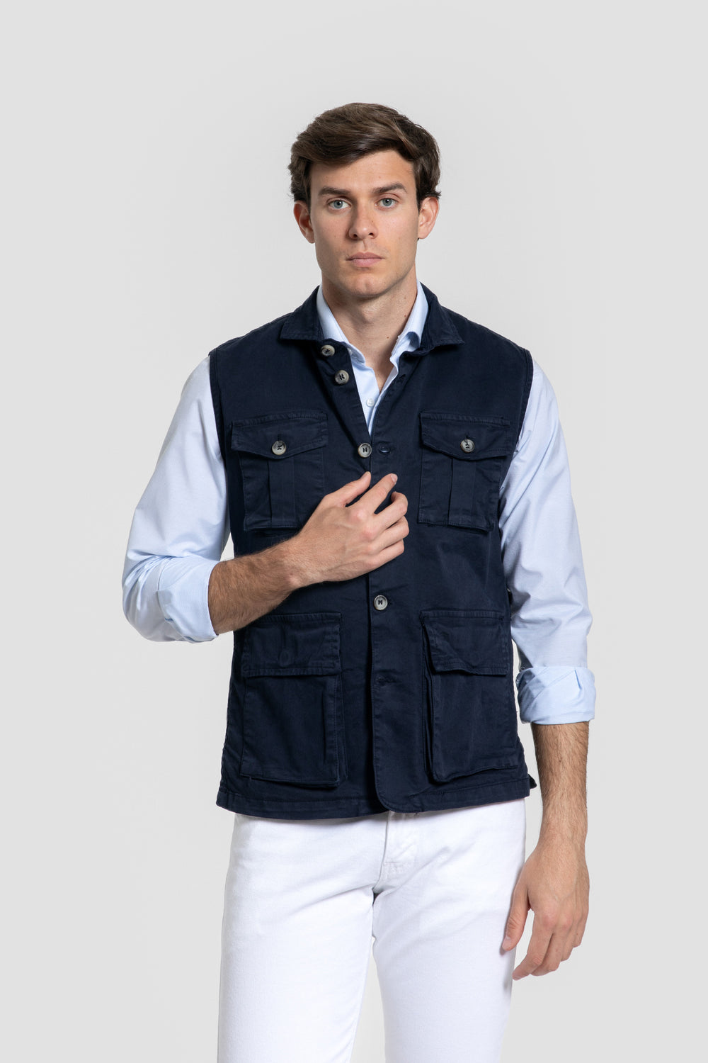 Gilet en coton avec poches Réf. 0.32717