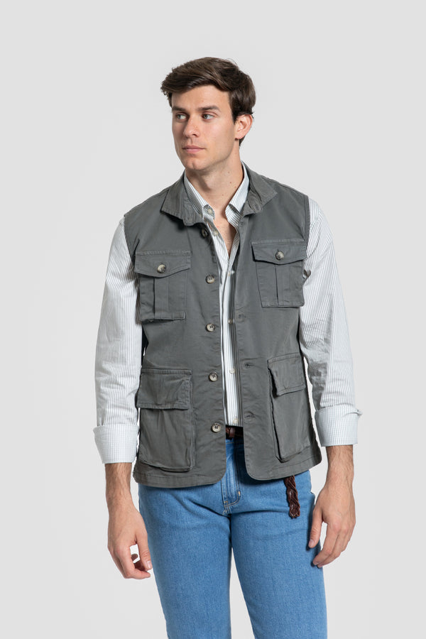 Gilet en coton avec poches Réf. 0.32717