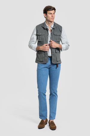 Gilet en coton avec poches Réf. 0.32717