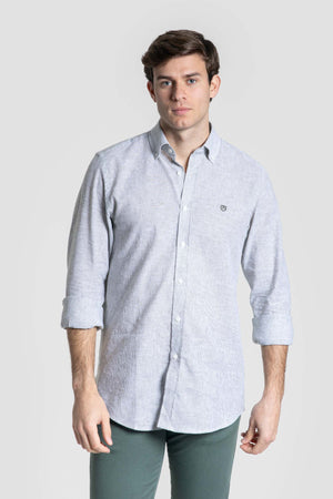 Camisa rayas en kaki SKU 0.33312