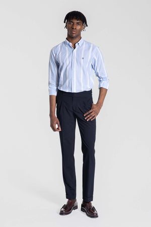 Camisa Rayas Celeste SKU 0.33316