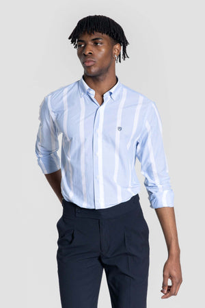Camisa Rayas Celeste SKU 0.33316