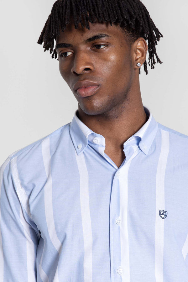 Camisa Rayas Celeste SKU 0.33316