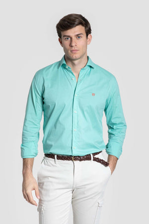 Camisa Casual Verde agua SKU 0.33317