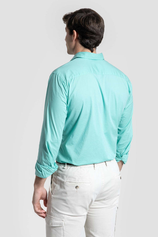 Camisa Casual Verde agua SKU 0.33317