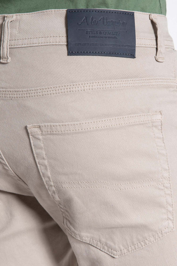 Pantalón Estructura Cinco Bolsillos hueso SKU 0.33326