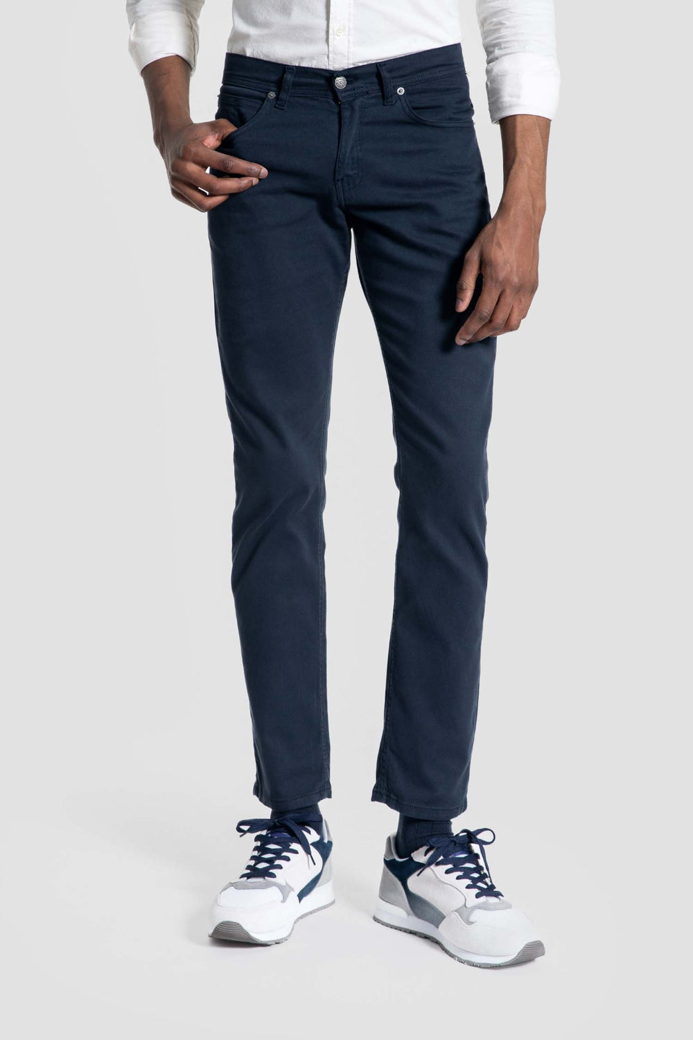 Pantalón Estructura Cinco Bolsillos marino SKU 0.33326