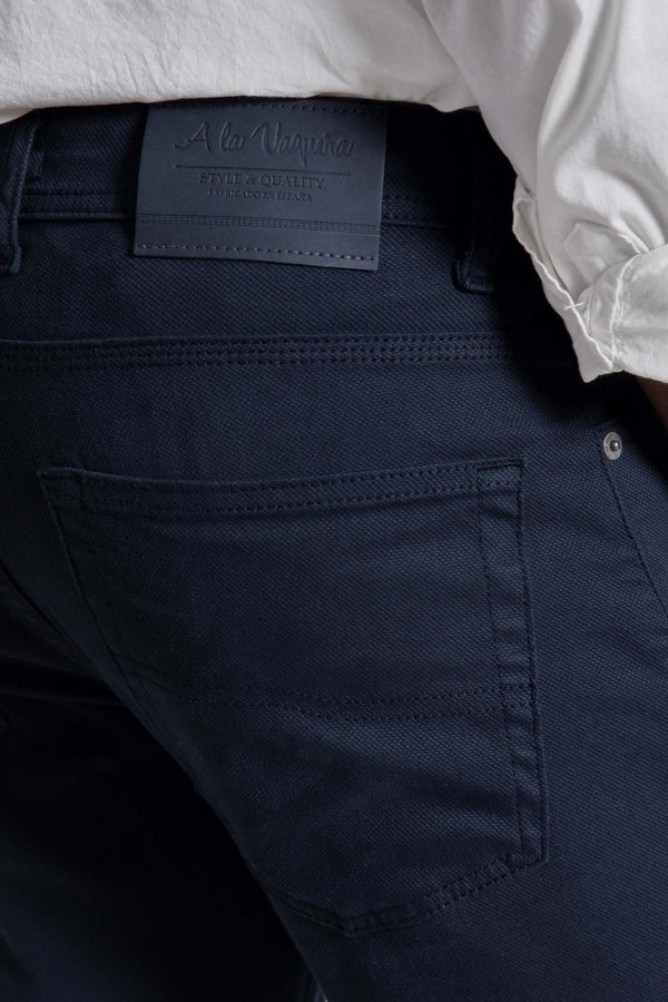 Pantalón Estructura Cinco Bolsillos marino SKU 0.33326