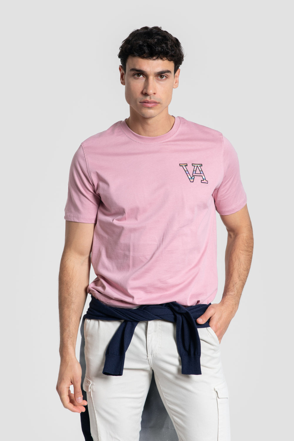 T-shirt VA logo ethnique Rose SKU 0.33613