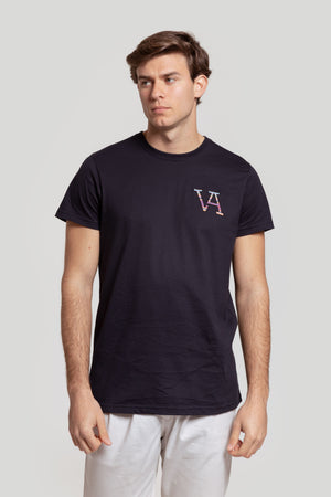 T-shirt VA logo ethnique Marine Réf. 0.33613