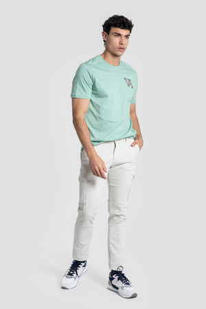 T-shirt VA logo ethnique Vert d'eau SKU 0.33613