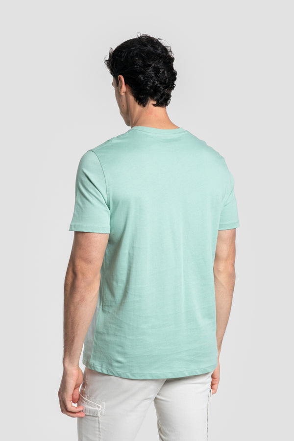 T-shirt VA logo ethnique Vert d'eau SKU 0.33613