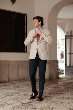 Americana 100% lino Hueso SKU 0.33692
