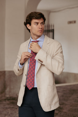 Americana 100% lino Hueso SKU 0.33692