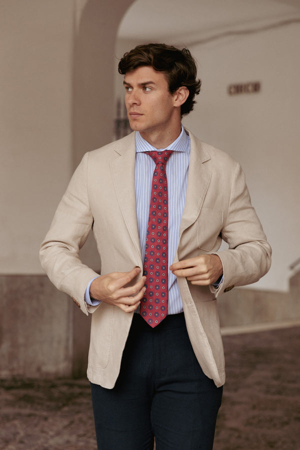 Americana 100% lino Hueso SKU 0.33692