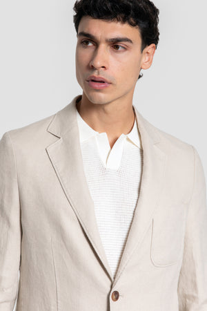 Americana 100% lino Hueso SKU 0.33692