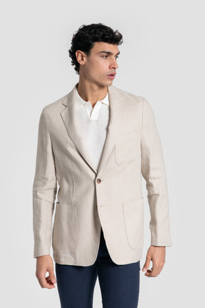 Americana 100% lino Hueso SKU 0.33692