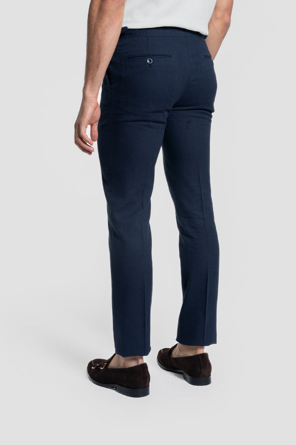Pantalón con Ajuste Lateral Marino SKU 0.33695