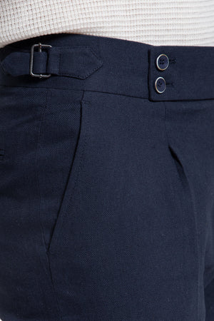 Pantalón con Ajuste Lateral Marino SKU 0.33695