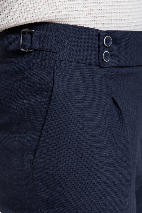 Pantalón con Ajuste Lateral Marino SKU 0.33695