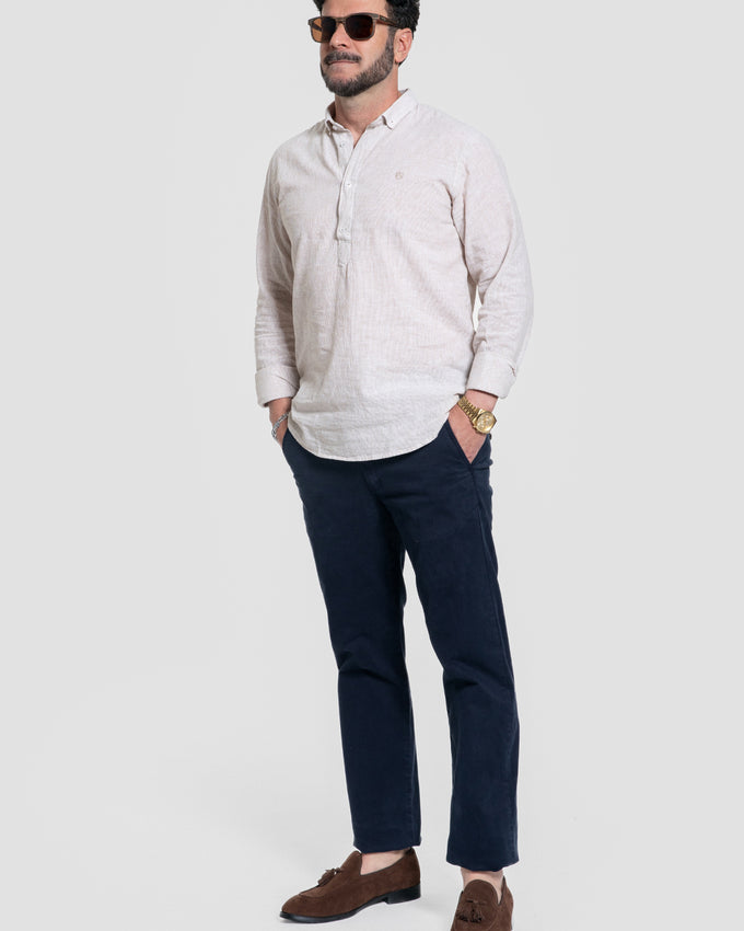 Camisa lino Camel SKU 0.33698
