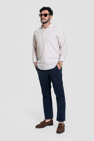 Camisa lino Camel SKU 0.33698