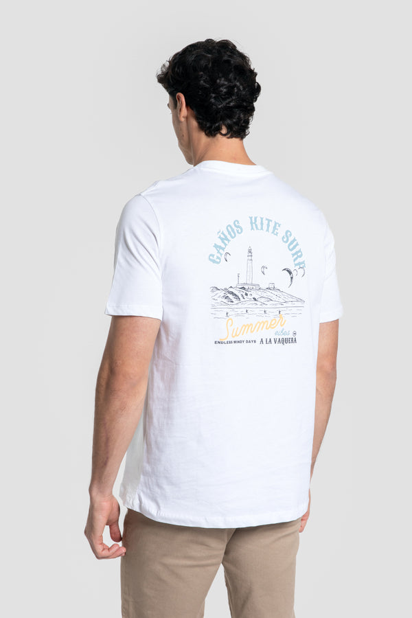 T-shirt Los Caños Blanc SKU 0.33703